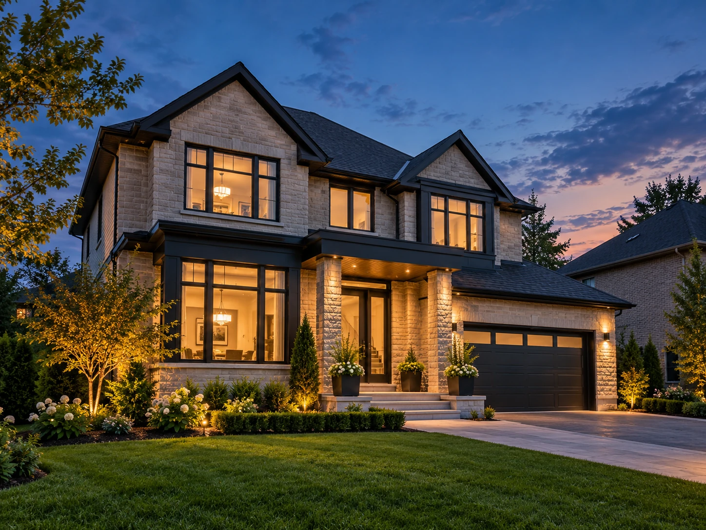 Modern house real estate campaign